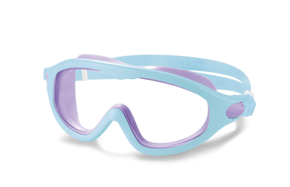 Маска для плавания детская Intex 55983 Kids Swim Masks комплект 2 шт / Очки маска для ныряния в бассейн и море Интекс от 3 до 8 лет