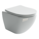 Комплект подвесной безободковый унитаз Ceramica Nova Metropol Rimless CN4002 с микролифтом + система инсталляции Envision CN1001CH с кнопкой смыва Round хром глянцевый и шумоизоляционной панелью