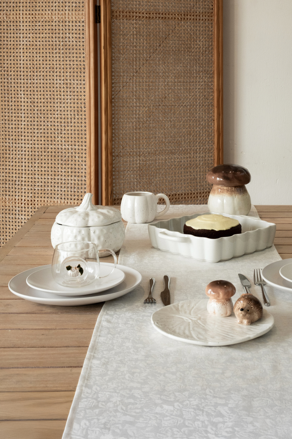 Кружка 520мл Anna Lafarg Light pumpkin Тыква белая в крапинку