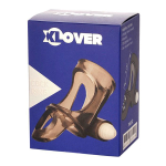 Дымчатая насадка на пенис 7,5см с вибропулей ToyFa XLover 748032