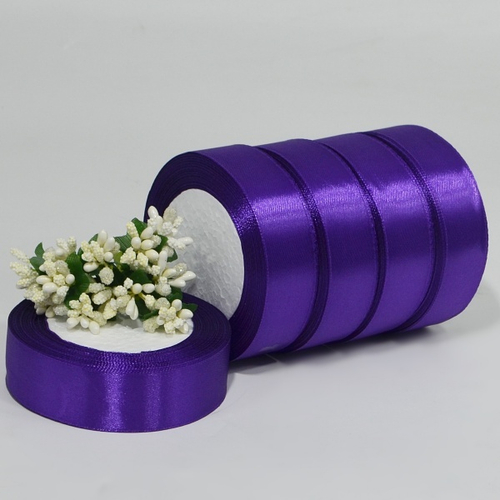 Лента атласная 2,5см х 22м "индиго" (34-2) 1 шт