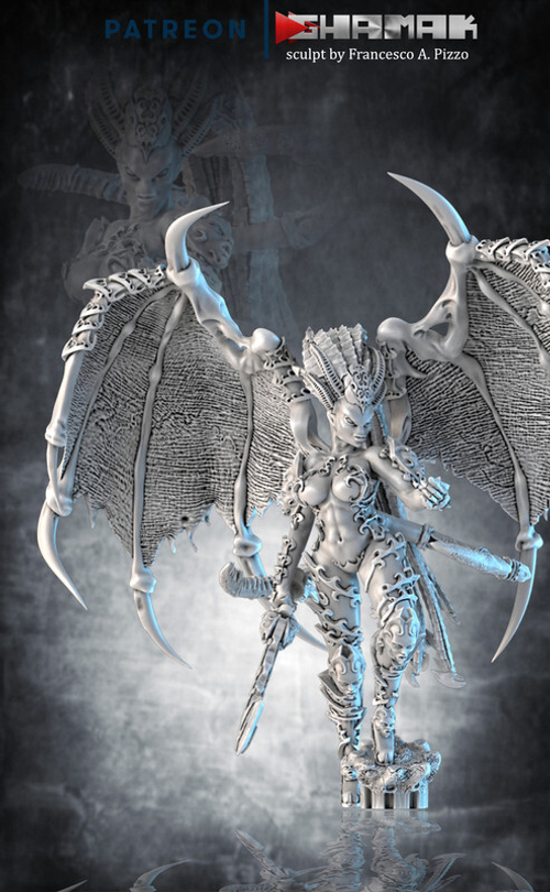 Chaos Daemon Prince  Keeper Of Secrets Демон-Принц Слаанеш №2 миниатюра для dnd, днд, pathfinder, фентези, Настольная игра, НРИ, Варгейм, РПГ