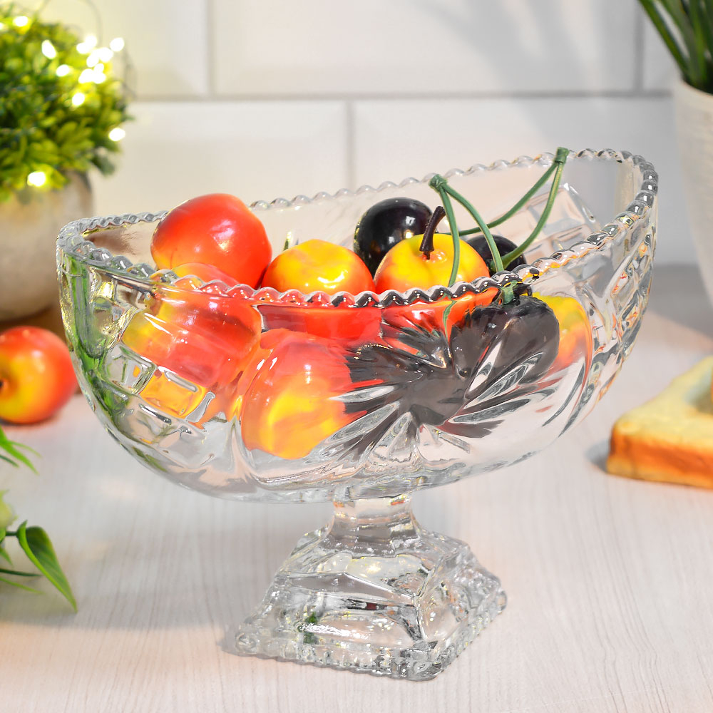 Ваза на ножке 18,5*11*14см "Sunstar"