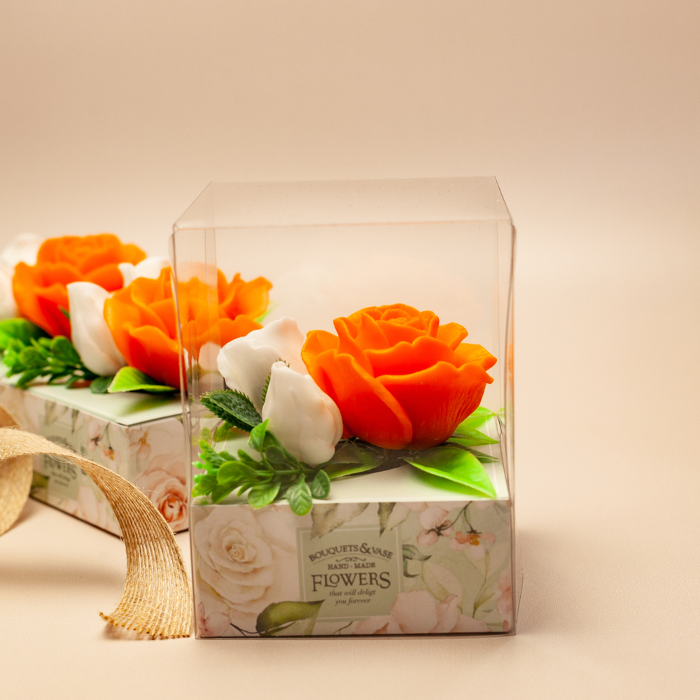 Букет розы в коробке