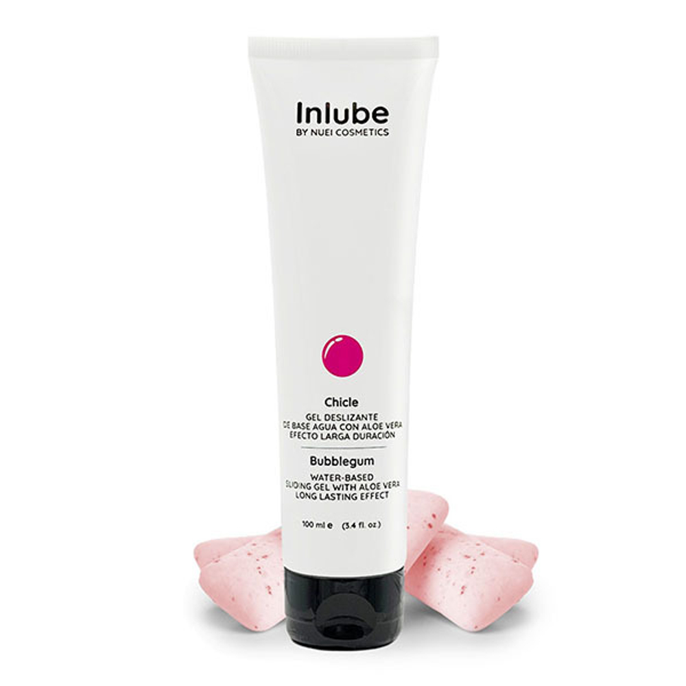 Водный лубрикант с алоэ вера и ароматом бабл-гам Nuei cosmetics Inlube 100мл