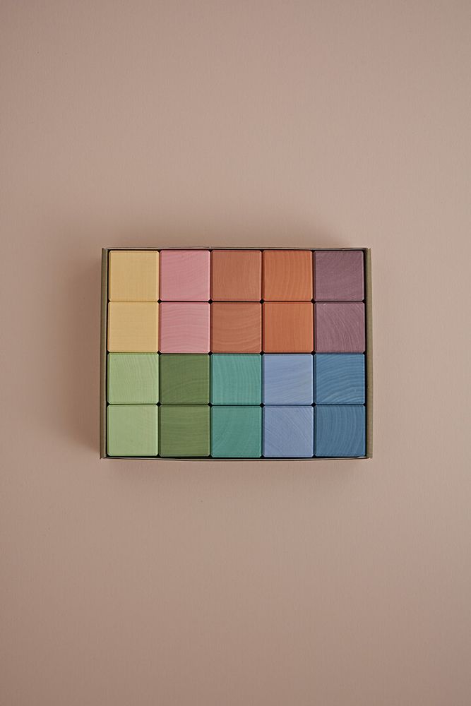 Кубики Earth pastel,  20шт / Raduga Grez