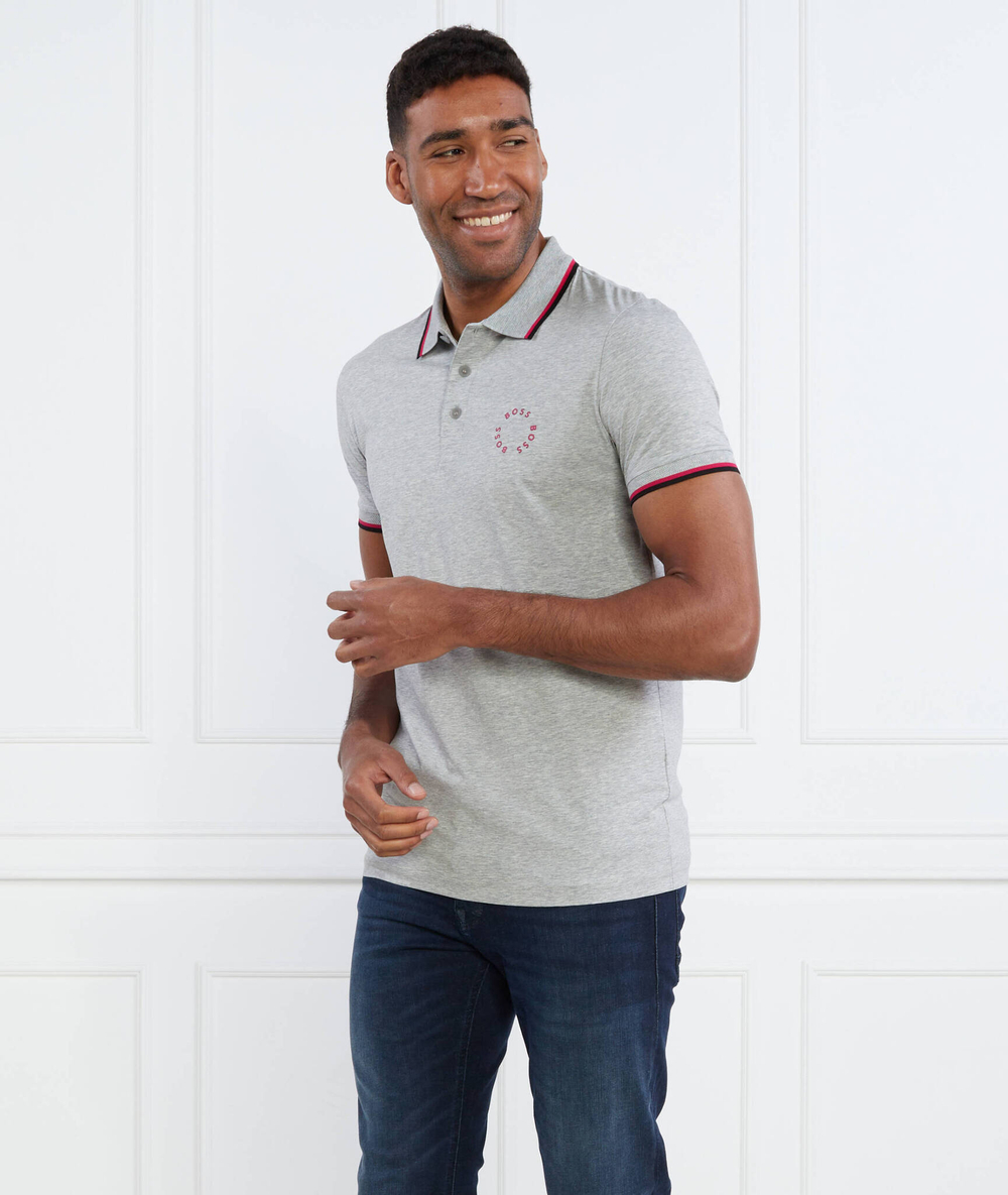 Поло Paule 2 BOSS GREEN - серый(50488777)
