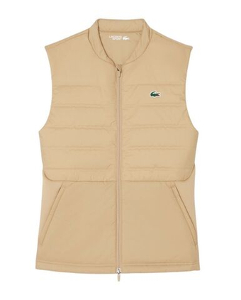 Мужская теннисная жилетка Lacoste Sport Quilted - beige