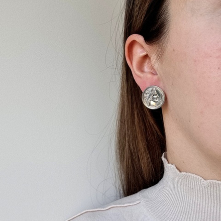 Серьги монетки Monet