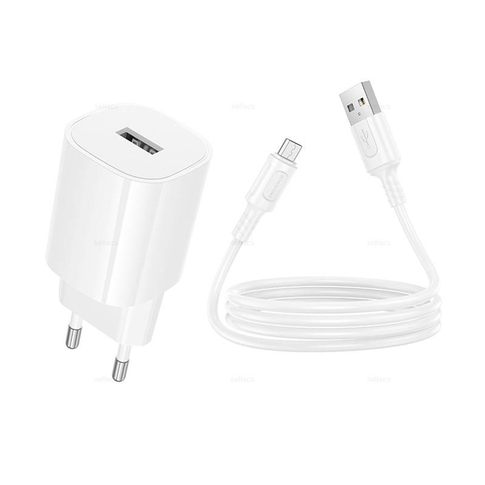 Зарядное устройство на Micro Borofone BA101A (white)