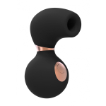 Черный клиторальный вакуум-волновой массажер Irresistible Invincible (Цвет: черный)