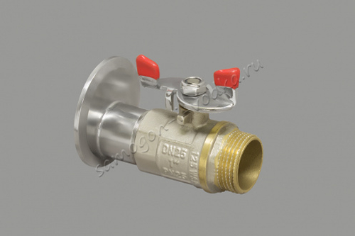 Адаптер под слив Самогон и водка кламп 2,0"-кран 1"