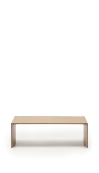 Litto Журнальный столик из шпона дуба натурального цвета 140 x 70 см
