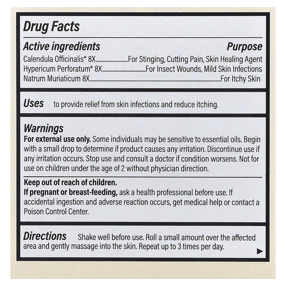Forces of Nature, шариковый крем против зуда, 4 мл (0,14 жидк. унции)