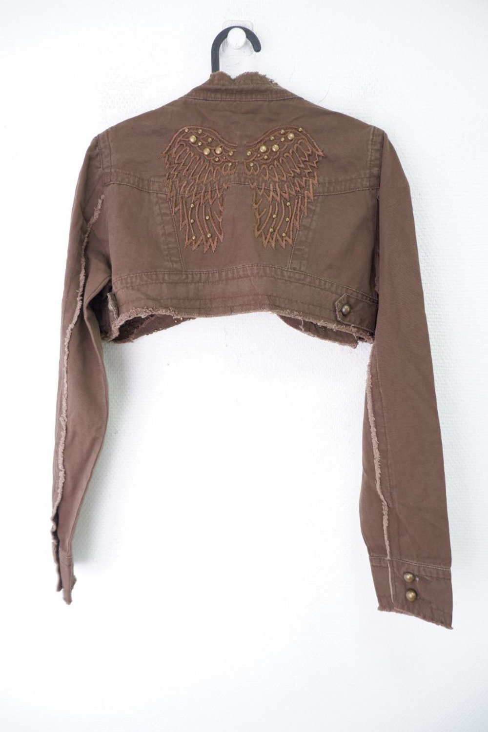 Жакет укороченный коричневый 50 размер, новый