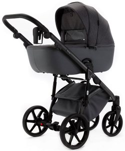 Детская коляска Adamex Nola Natura 2 в 1 N-10-STONE (Т.СЕР + Т.СЕР. КОЖА)