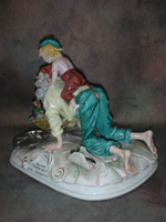 Статуэтка. Фарфор. Счастливый дедушка. Capodimonte. Италия