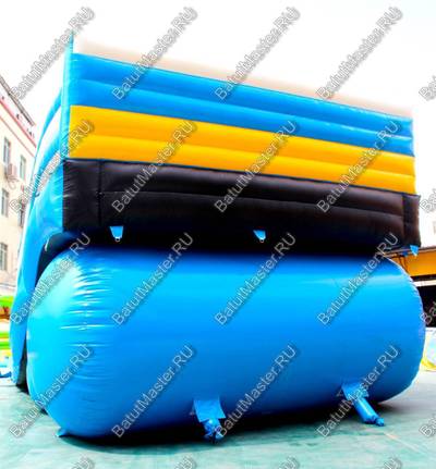 Надувной водный батут с бассейном «Пляжный оазис», 15*5.5*6.5 м