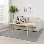 Безворсовый ковер IKEA TIPHEDE (ТИФЕД), Хлопок, Бежевый, 155x220 см