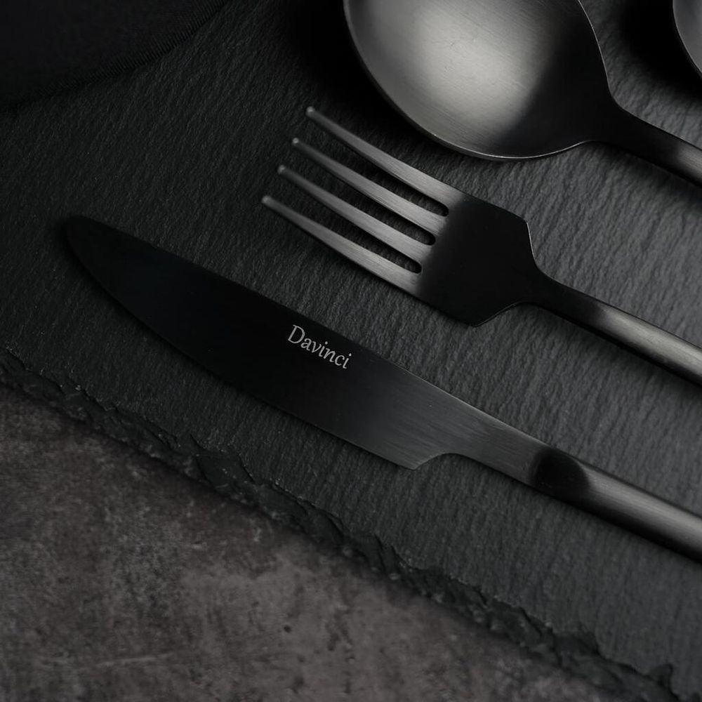 Вилка столовая 19 см Black Sapporo P.L. - Davinci [12]