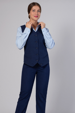 Жилет женский 4050АП, темный деним #38ТД064050АП