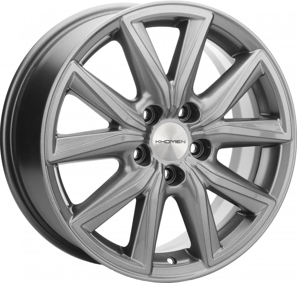 Khomen 1706 7x17 5x114.3 ET 39 Dia 60.1 (grey)