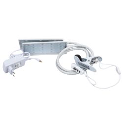 ULT-P37-24W-SPLE-TM-60 IP40 WHITE TWIN Светильник для растений светодиодный с таймером. на прищепке. Спектр для фотосинтеза. TM Uniel