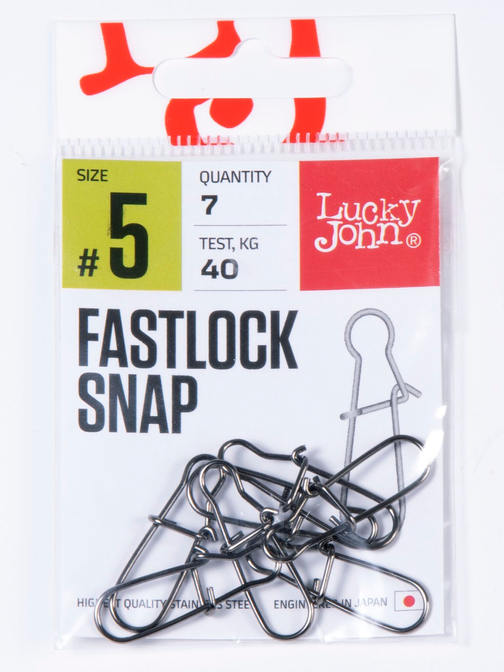Застежки LJ Pro Series FASTLOCK SNAP №5, 40кг, 7шт.