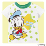 Футболка детская в горох с принтом Baby Donald