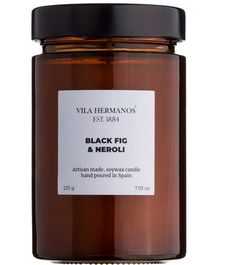 Black Fig & Neroli, свеча Apothecary Collection, Vila Hermanos