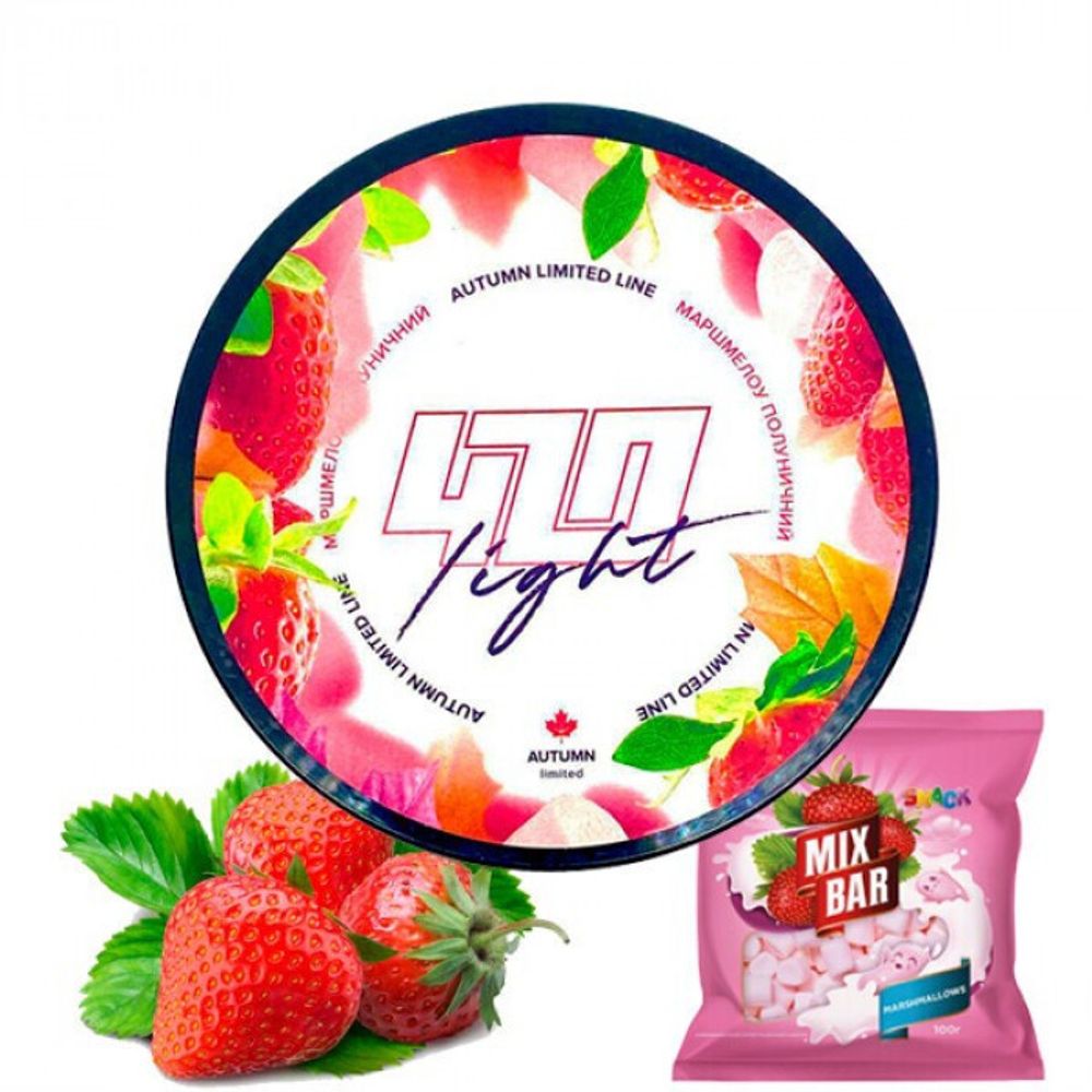 420 Light Line - Marshmallow Strawberry (100g)