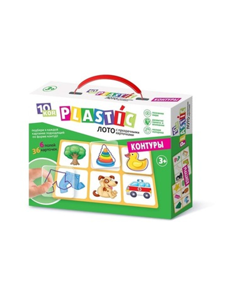 Лото для детей «Контуры» PLASTIC