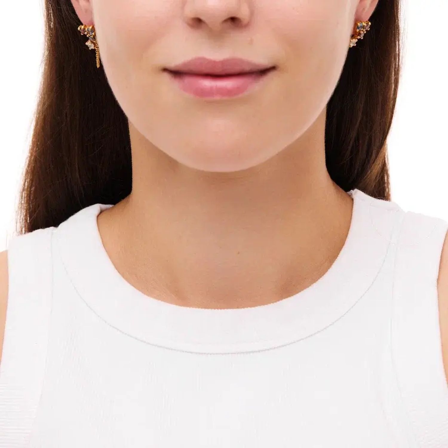 Серьги Gold Multi Constellation Earrings