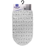 Коврик в ванну 64х33"Галька» серый