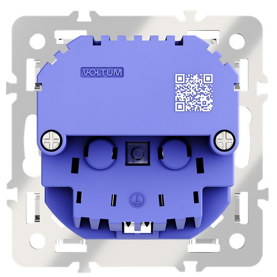 Механизм розетки с заземлением и защитными шторками 16А, с USB A+C, S70