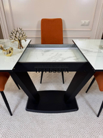 Кухонный раскладной стол "Прадо" белый мрамор и 4 стула ТРОПИК