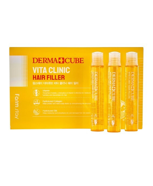 "Farm Stay" Витаминизирующий филлер для волос с витаминами, 13 мл