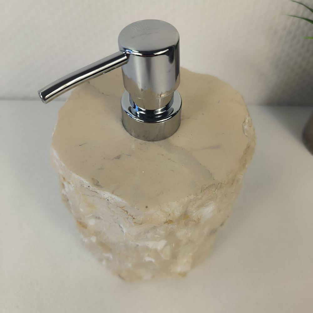 Дозатор для мыла из мрамора Cream Erozy DM-65304 (15см*12см) 0893