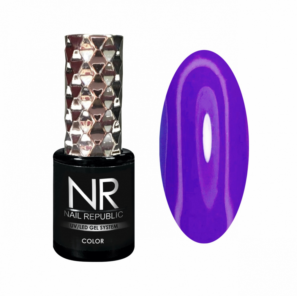 Nail Republic Гель-лак NR-321 Ежевика неон, 10 мл