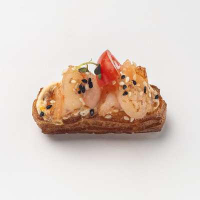 Мини-эклеры с креветкой СвитЧили и сливочным муссом 8 шт