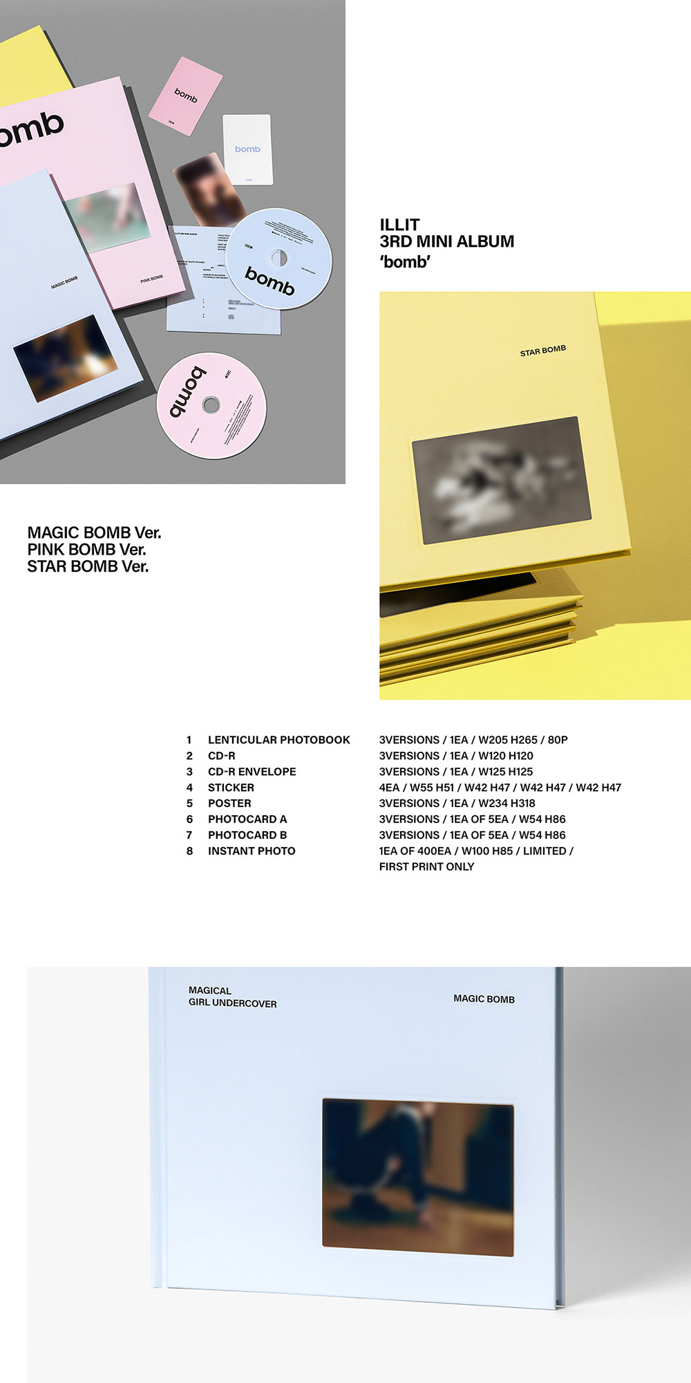 Альбом ILLIT - 3rd Mini Album bomb (Weverse shop)