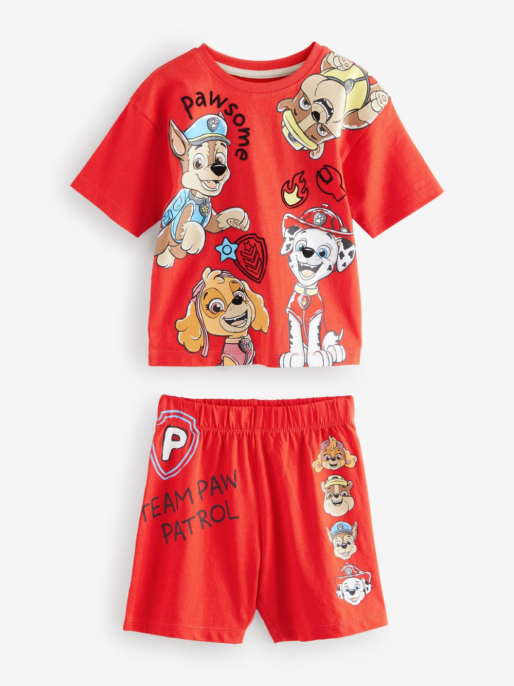 Пижама для мальчика Next AC1-057 3 шт., Красный, Голубой, Бежевый