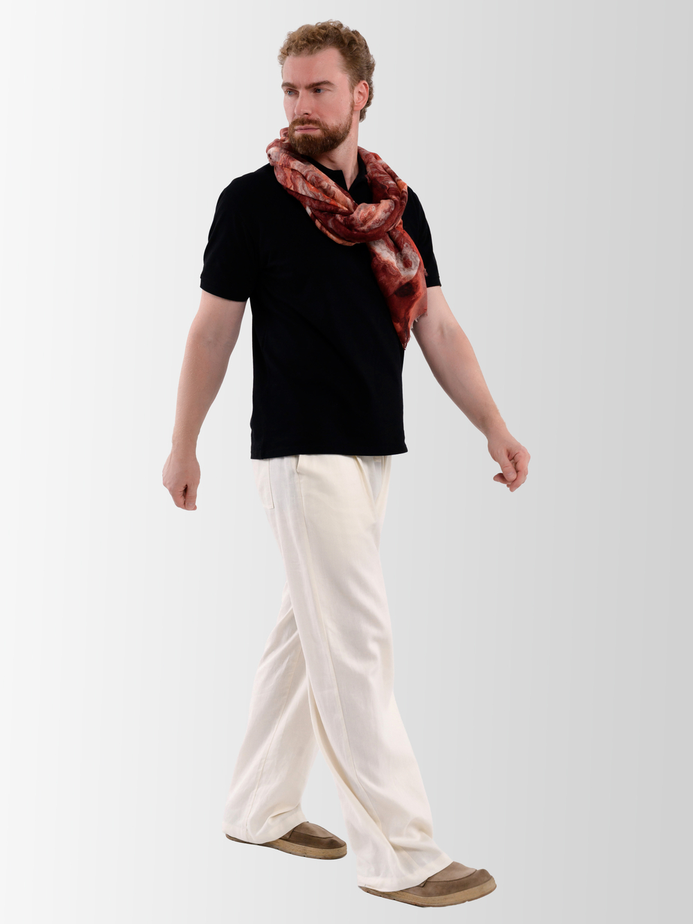 Шарф/ Палантин «Красный Оникс»