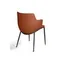 Стул с подлокотниками Sofia, терракотовая экокожа Soft-Touch
