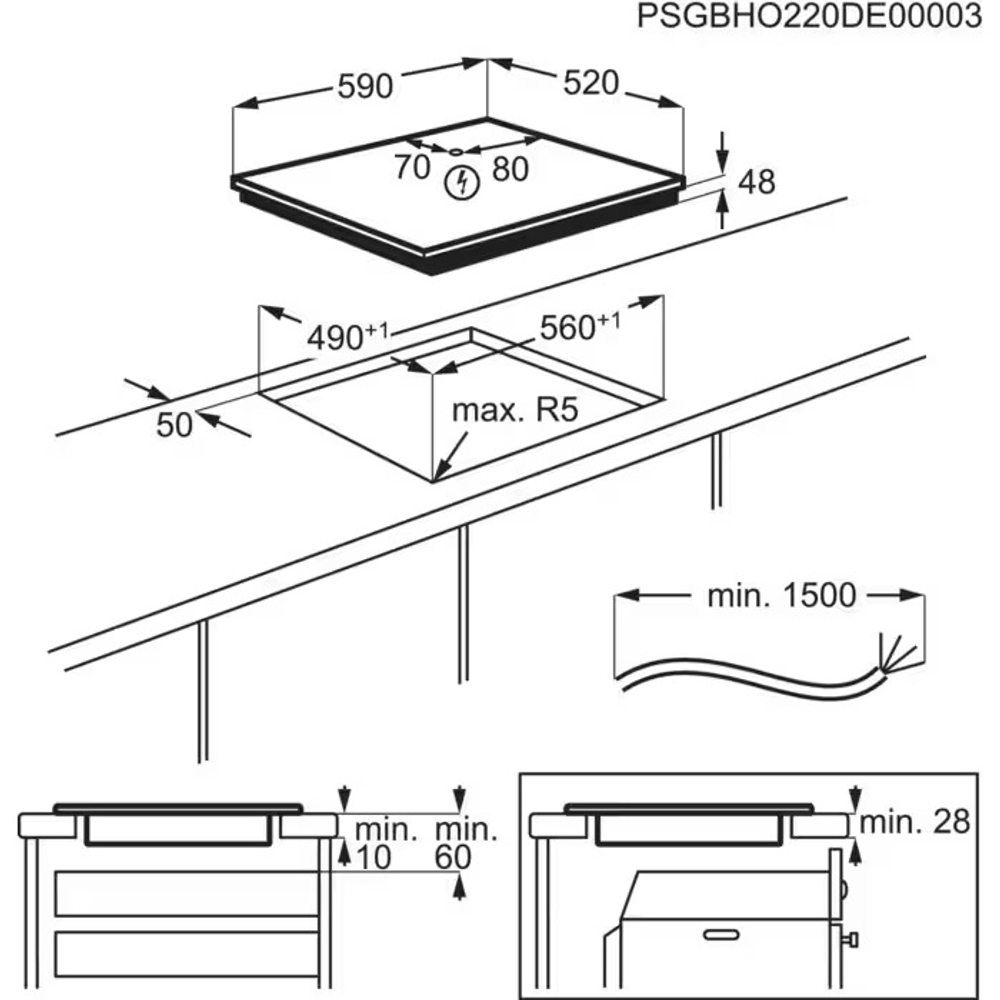Электрическая варочная панель Electrolux LIB60424CK
