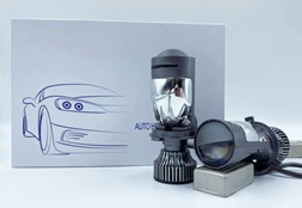 Автолампа LED Н 4 к-т HeadLight  M01H-X LENS (радиатор+вентилятор) 40w 6500K M01H-XН4