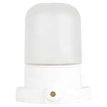 Светильник ЭРА НББ 02-60-001 для бани и сауны керамика/стекло прямой IP54 E27 max 60Вт белый НПБ400