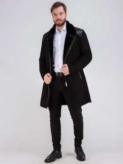 Дубленка мужская натуральная длинная Турция