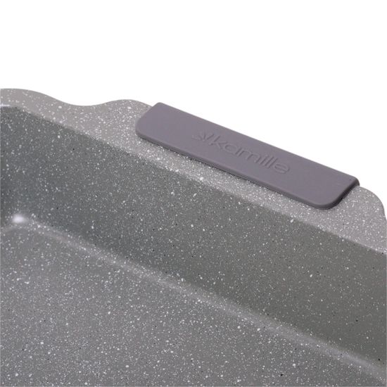 Форма для запекания Kamille KM-6027A (46х30х6 см) из углеродистой стали с мраморным покрытием