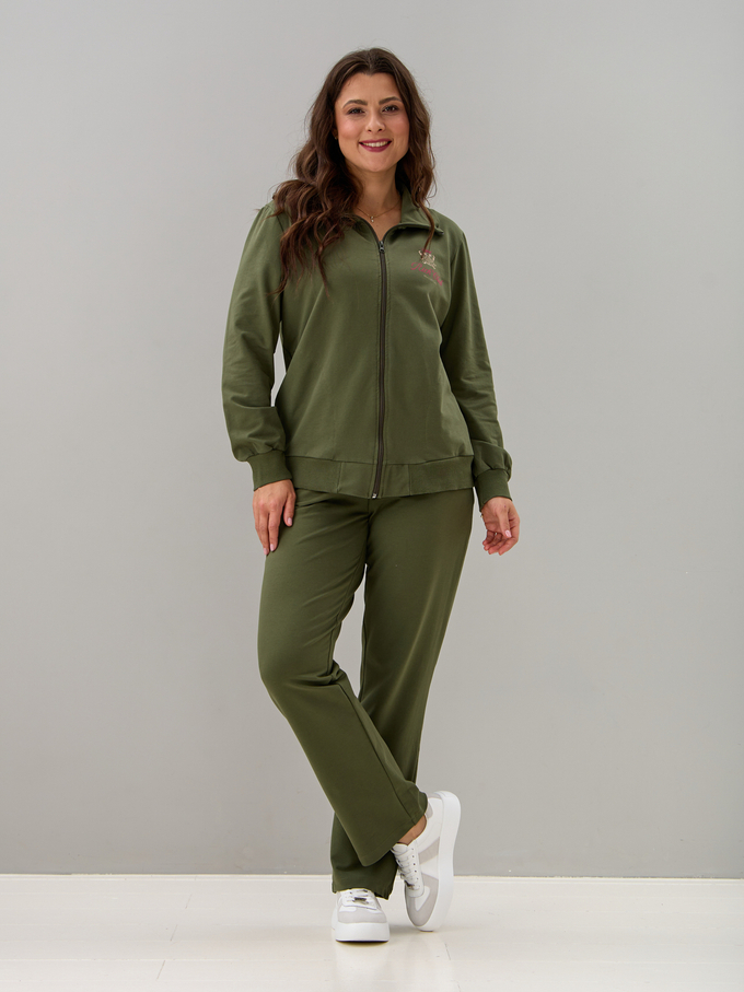 Костюм с брюками КБ-384/хаки-п